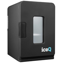 iceQ 15 Litre Deluxe Portable Mini Fridge With Window - Black