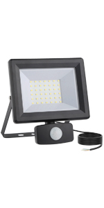 30W LED Floodlight with Motion Sensor