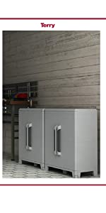 Outdoor Cabinet, Plastic Cabinet, Adjustable Shelves, Outdoor Furniture