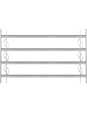 Iron grid, window alarm, window latch, window lock, window lock, window lock.