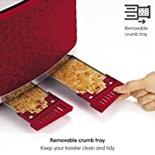 Morphy Richards Red Vector 4 Slice Toaster 248133