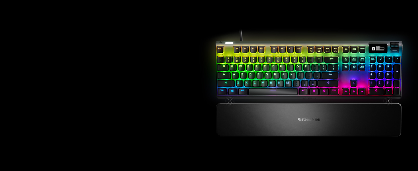 SteelSeries Apex 7 - Mechanical Gaming Keyboard – OLED Smart Display