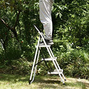 folding step stools for adults step ladders 3 step lightweight stepstool fold away portable compact