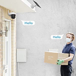 Solar Security Camera Wireless Outdoor Home WiFi DEKCO DC9L 08