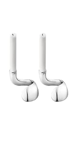 Georg Jensen Bloom Candleholder, 2 Pieces by Helle Damkjær