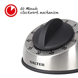 Salter 338 SSBKXR15 60 Minute Mechanical Kitchen Timer