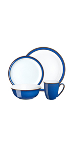 Denby Imperial Blue 16 Piece Tableware Set