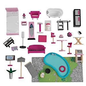 Doll house accessories, furniture set, Barbie furniture, for dolls