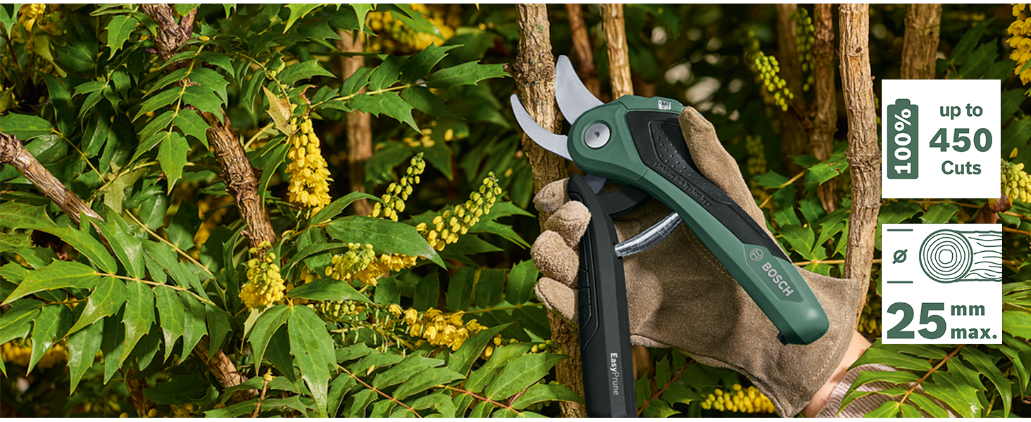 bosch easy prune;garden shears;cordless secateurs