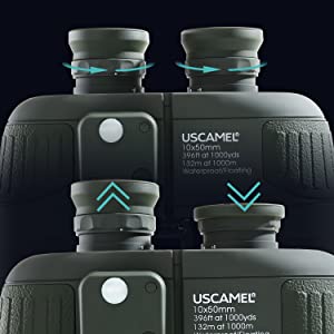Individual focus & Foldable Eyecups