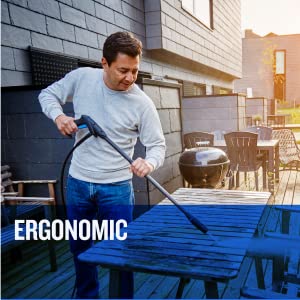Ergonomic - Fast and easy handling, cleaning made simple. Trolley wheels and compact size.