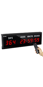 led digital wall clock