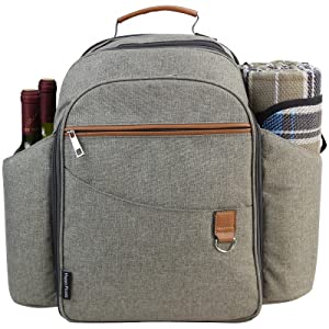 picnic backpack set cooler insulated bag 
