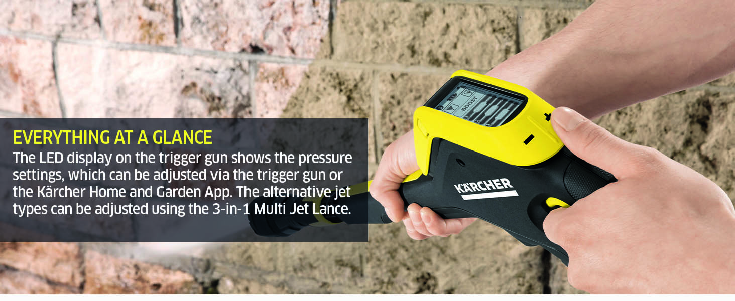 kärcher pressure washer smart home power control jet wash hydroshot