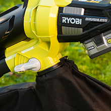 ryobi, 18v, one+, cordless, brushless, blower vac