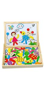 Magnetic Puzzle Board Wooden Toys