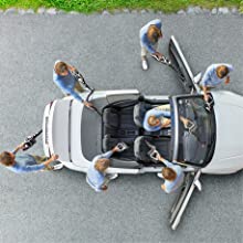 Great for cleaning car interiors.