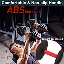 Adjustable Dumbbells Kettlebell Barbell