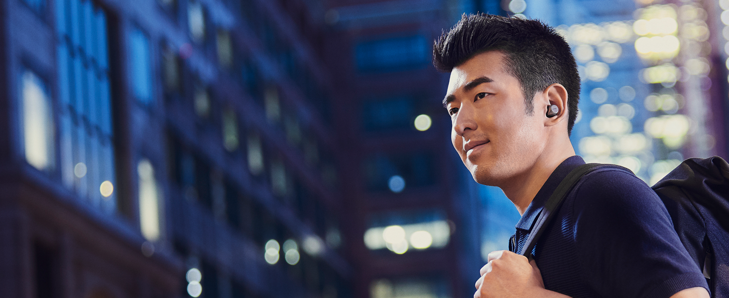 Wireless earbuds, Great calls. Great music. Fits like no other. Bluetooth