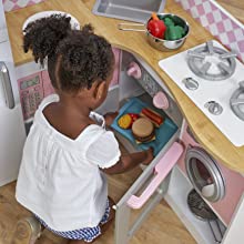 Wooden Grand Gourmet Corner Play Kitchen, KidKraft