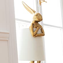 Lamp, bedside lamp, rabbit