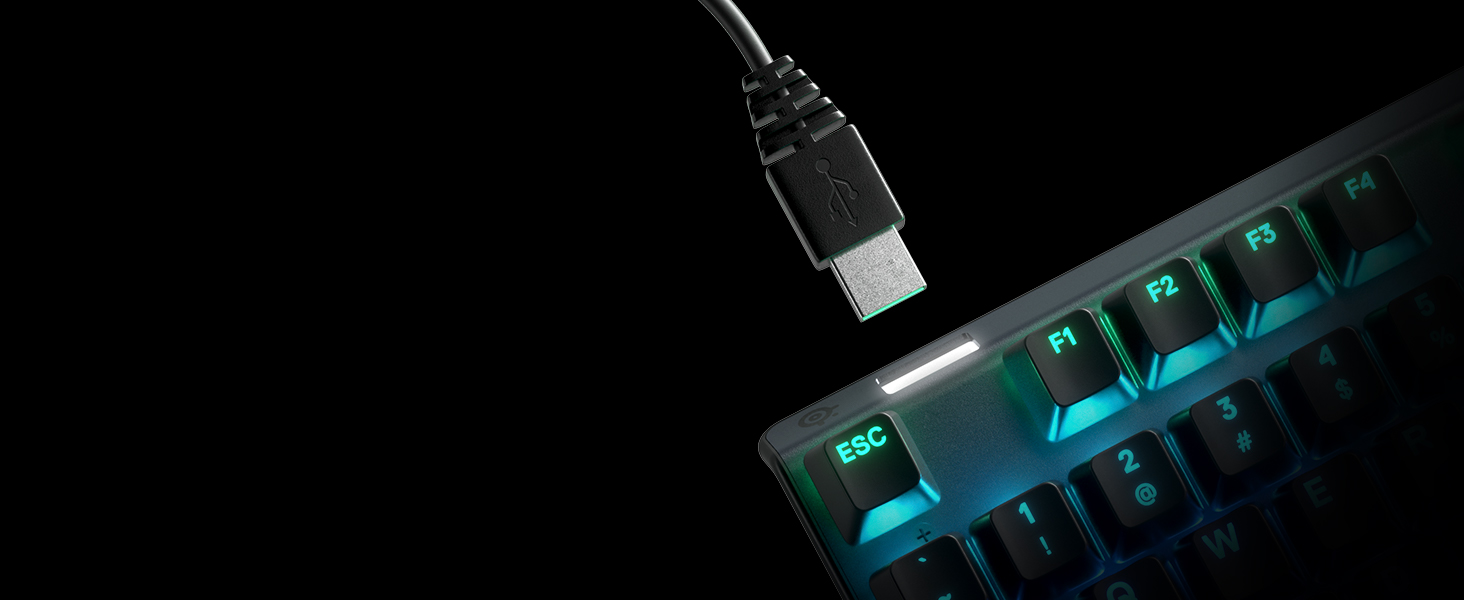 SteelSeries Apex 7 - Mechanical Gaming Keyboard – OLED Smart Display