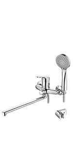 bathtub mixer tap with shower head