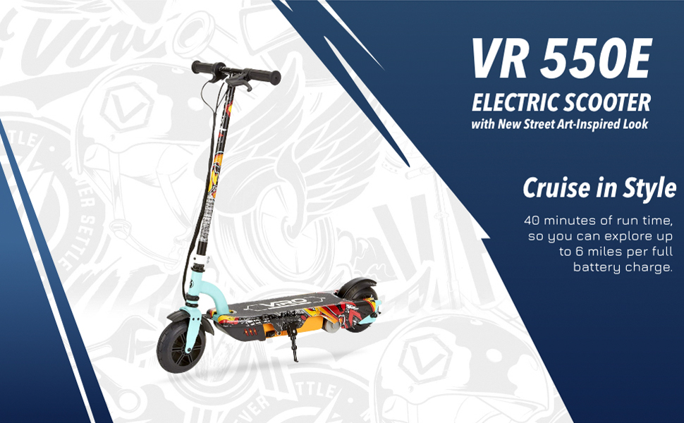 Viro Rides 550E Graffiti Scooter MGA