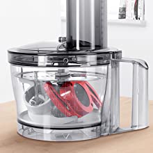 Accessories stored inside blender