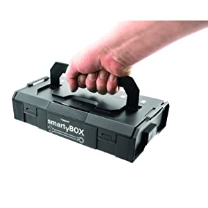 Portable plastic box.