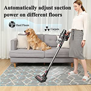 Automatically Adjust Suction Power on Different Floors