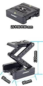 Z-Flex Tilt Tripod Head-INNOREL MH5 CNC Aluminum Alloy All Metal Flexible Folding Z Pan