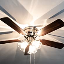 Ceiling Propeller Ceiling Fan Hamburger by Pepeo Premium Manufacturer Including Ceiling Light