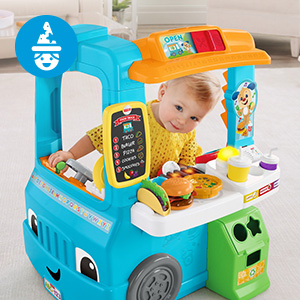 ​Toddlers can serve up hours of learning & role play fun with this interactive food truck!
