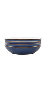 Denby Imperial Blue 4 Piece Pasta Bowl Set