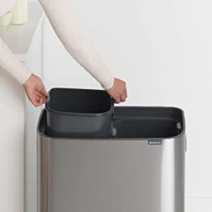 large bo bin; touch bin buckets; inner buckets kitchen bin ; recycling; recycling bins