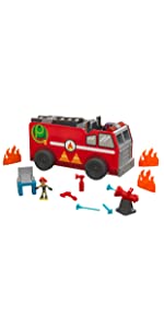 Adventure Bound 2-1 Transforming Fire Truck Play Set KidKraft