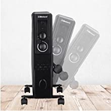 oil filled radiator, fast heat up, tip over switch, adjustable heat settings, easy to carry around 