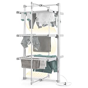 Dry:Soon Mini 3-Tier Heated Airer and Cover Offer Bundle