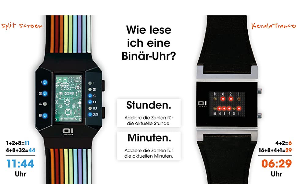 The One LED time reading