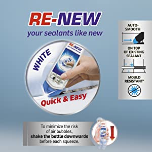 re-new re new renovation seal sealant bathroom kitchen seals