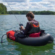 deeper pro, belly boat