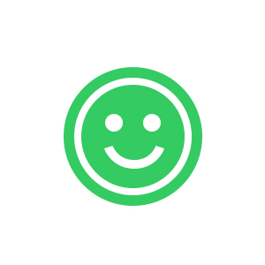 Green smiley face