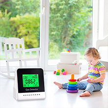 co2 monitor detector tester meter carbon dioxide concentration NDIR Sensor air quality Sound Alarm