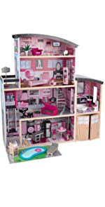 Sparkle Mansion Dolls House for Girls KidKraft