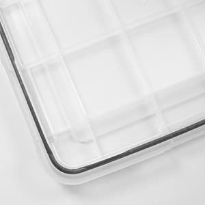 Hermetic plastic storage boxes Air Tight Box by Iris Ohyama