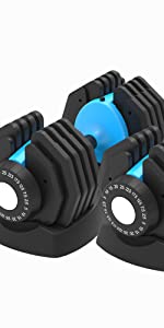 Adjustable Dumbbell 25kg Blue