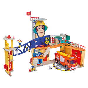 Fireman Sam, XXL station, fire station, light, sound, car, jupiter, playset, firefighter.