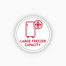 large freezer capacity