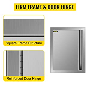 stainless steel bbq doors